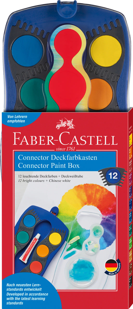 ACUARELE 12 CULORI CONNECTOR ALBASTRE FABER-CASTELL ACUARELE 12 CULORI CONNECTOR ALBASTRE FABER-CASTELL